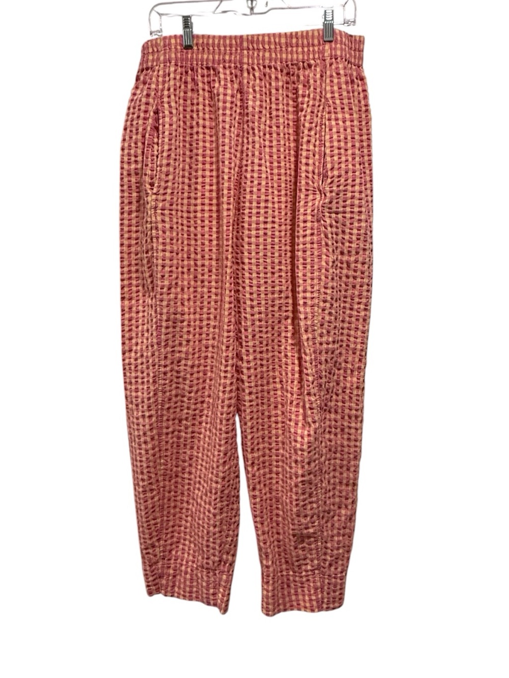 Free People Preppy Poplin Gingham Searsucker Pants - Picture 7 of 14